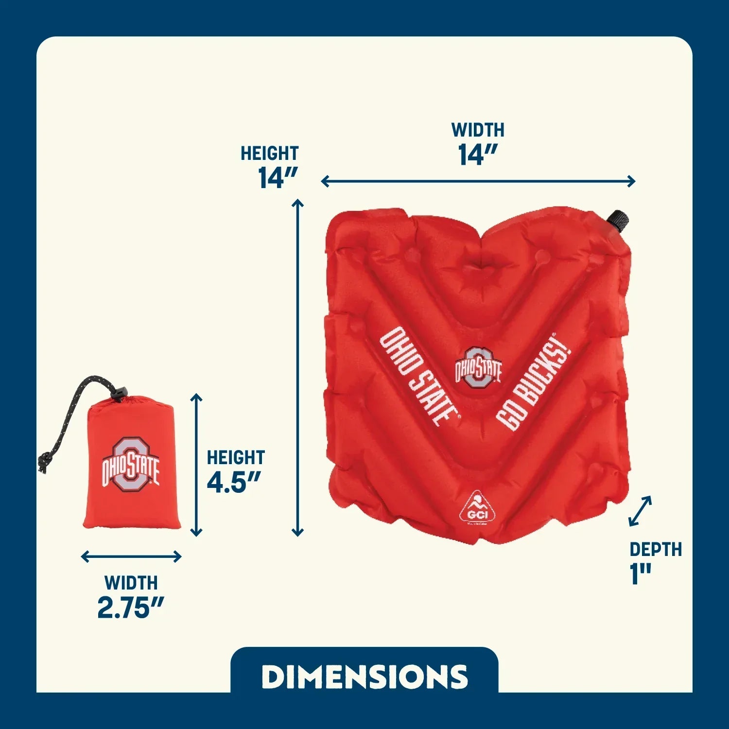 V Seat - Ohio State Buckeyes | Featured Outdoor Choice | Outlandridge A312 Qc