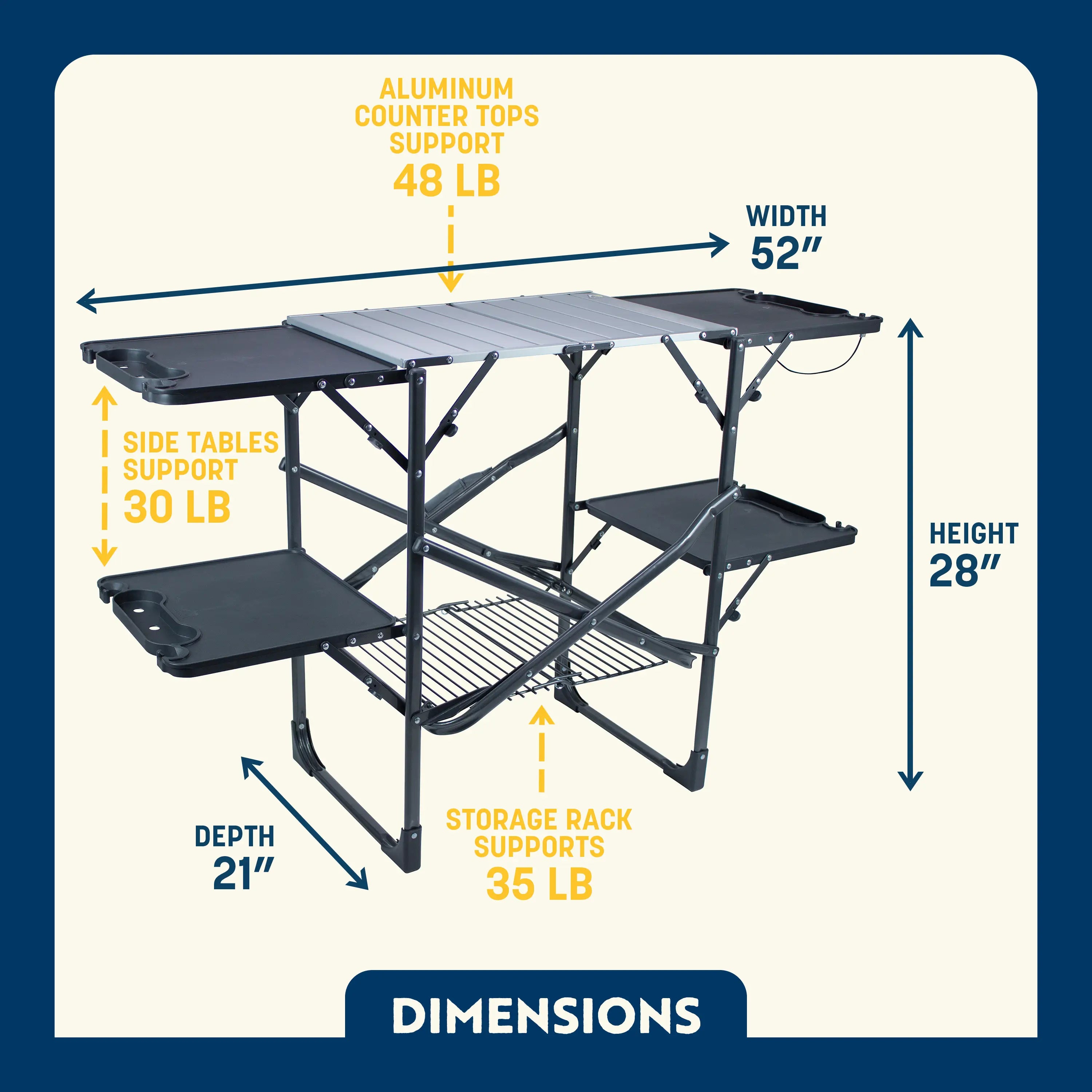 Slim-Fold Cook Station | Outdoor Essential | Outlandridge F46B Pq