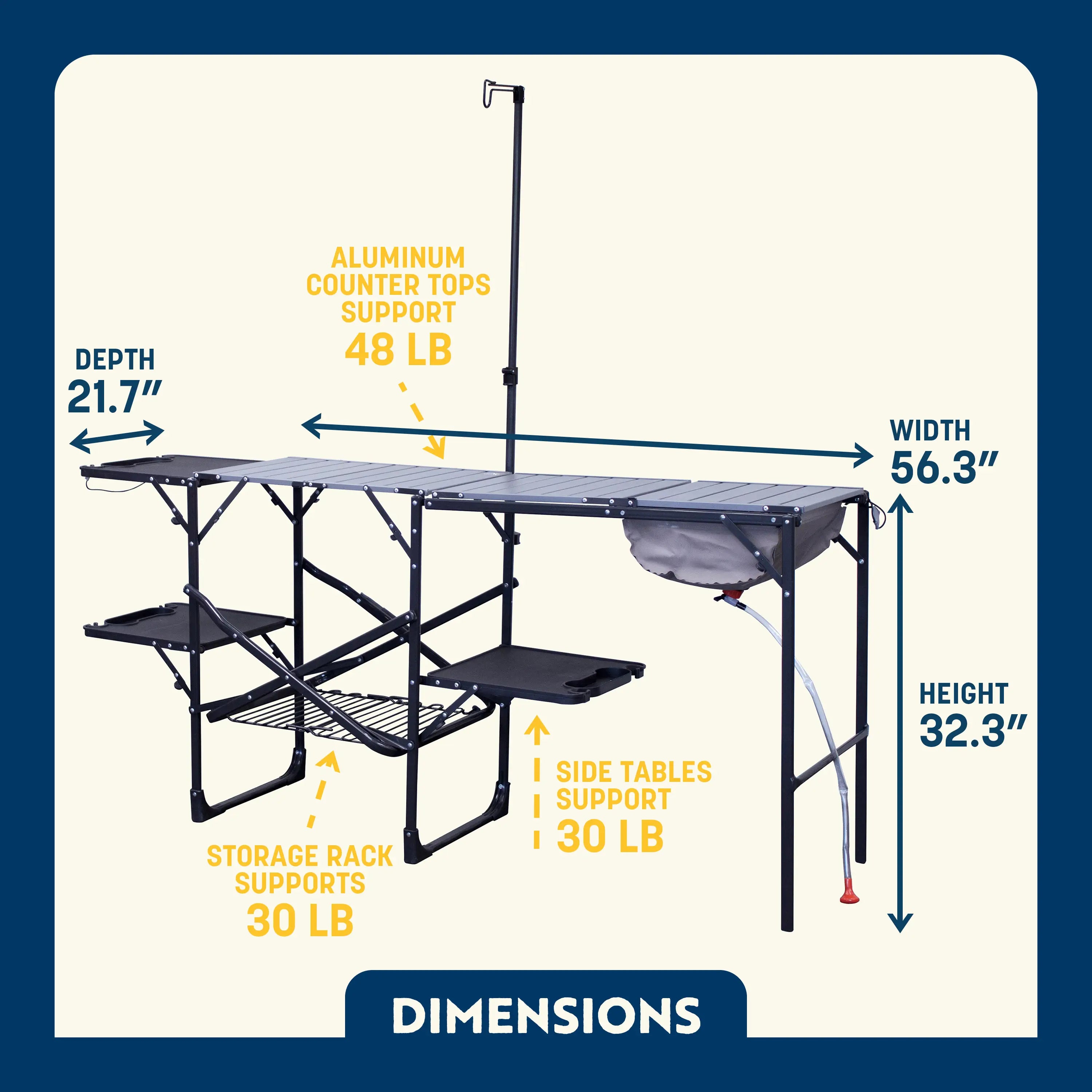 Master Cook Station — Selected for Outdoor Use | Outlandridge 9788 Zt