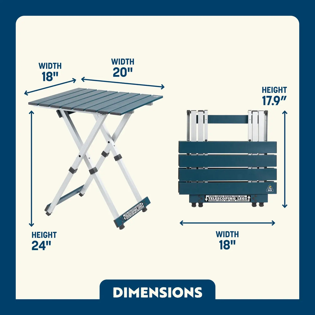 Compact Camp Table 20 | Featured Outdoor Choice | Outlandridge 81FC LM