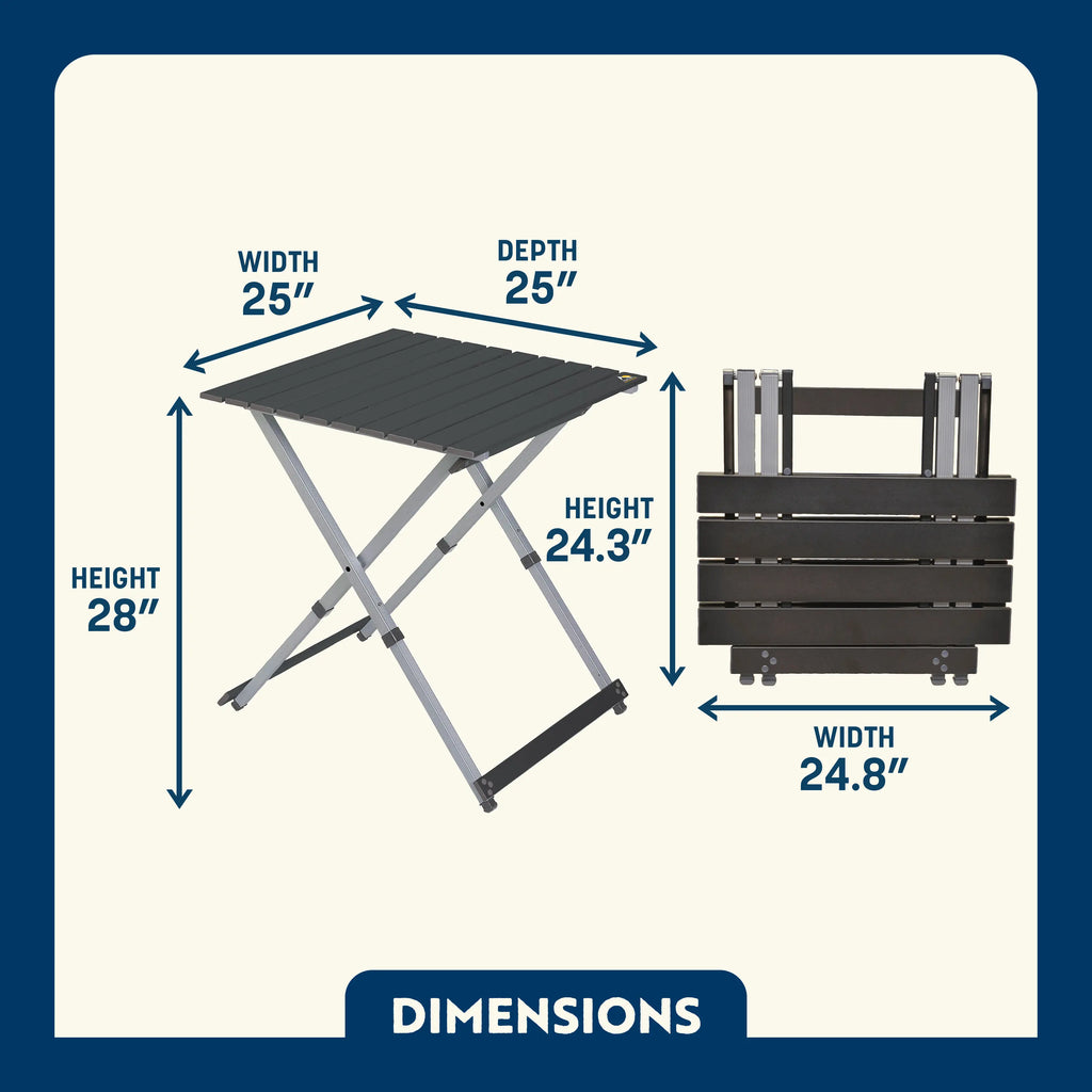 Compact Camp Table 25 | Featured Outdoor Choice | Outlandridge 047C oN