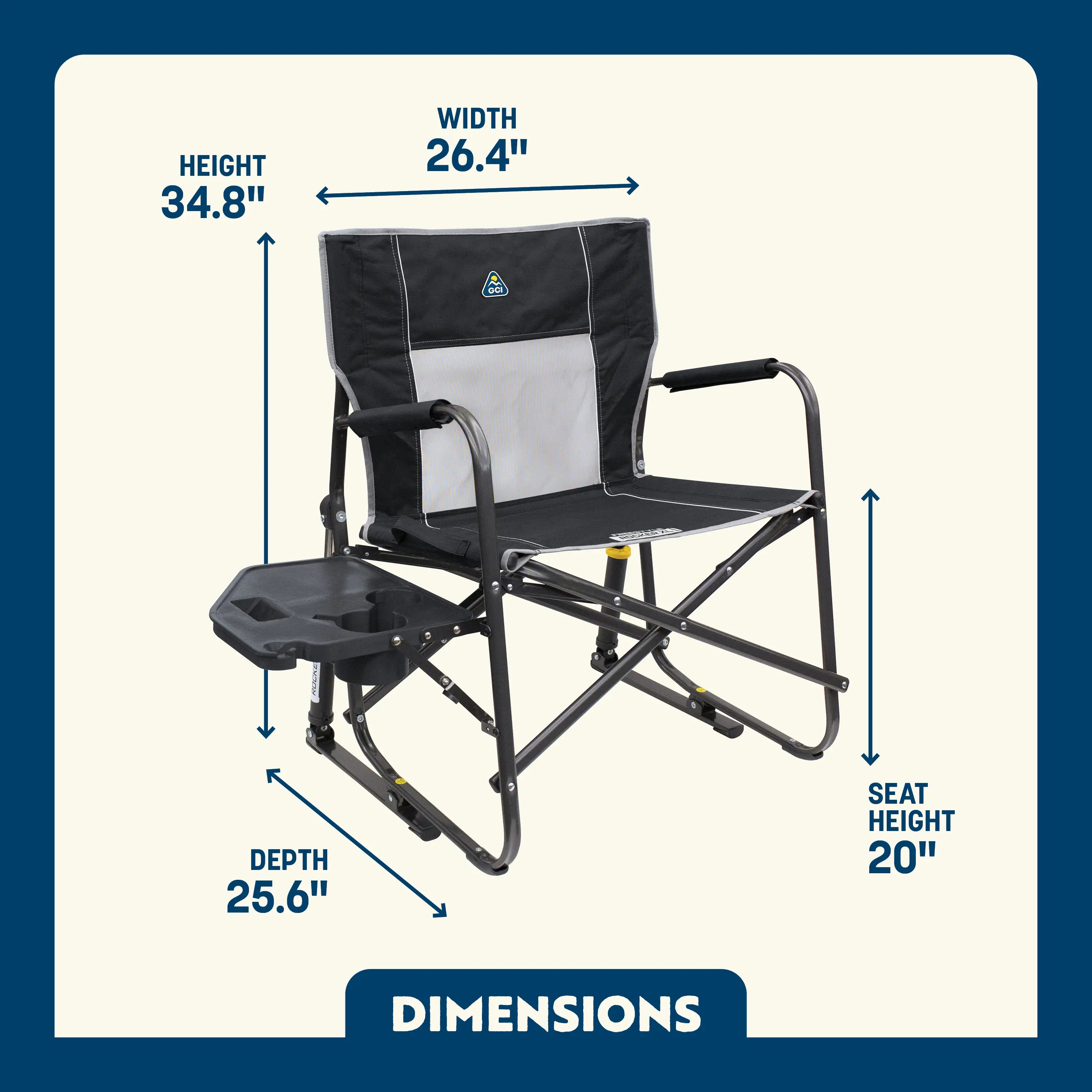 Freestyle Rocker XL with Side Table | Featured Outdoor Choice | Outlandridge 8A98 n2