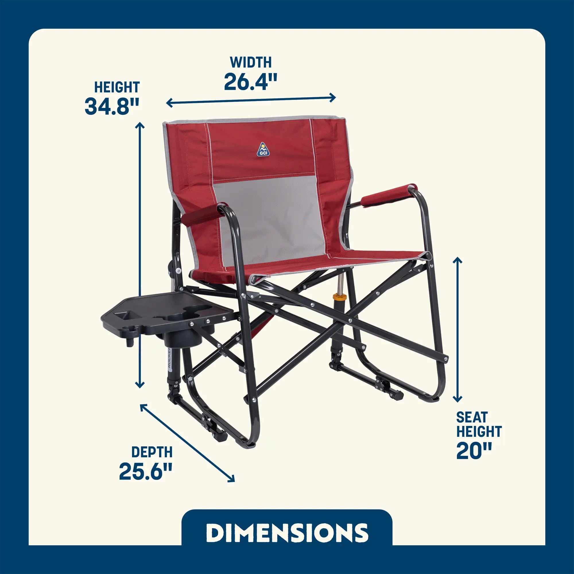 Freestyle Rocker XL with Side Table | Featured Outdoor Choice | Outlandridge 8A98 n2