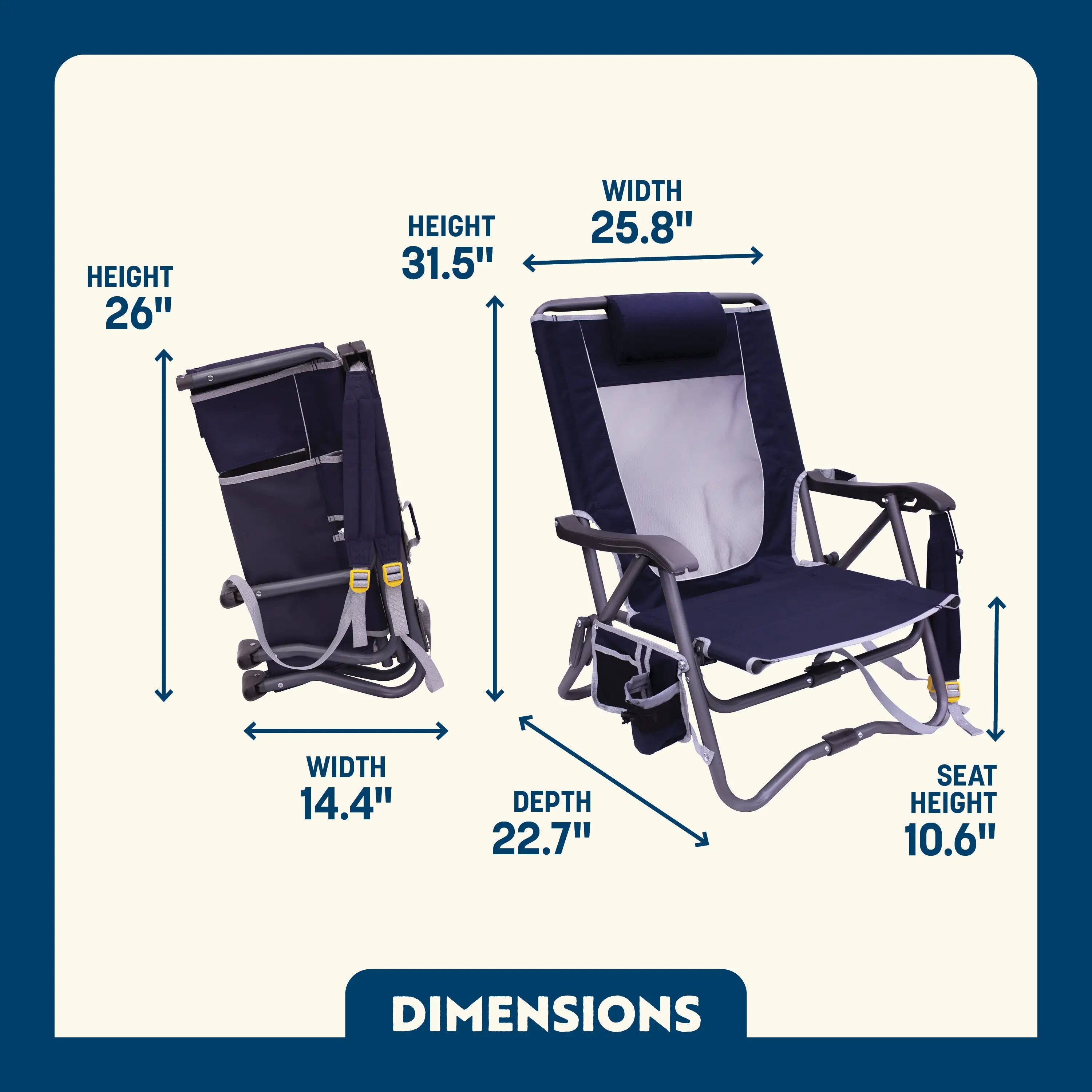 Bi-Fold Slim Event Chair | Camp-Ready Selection | Outlandridge 72DB 56