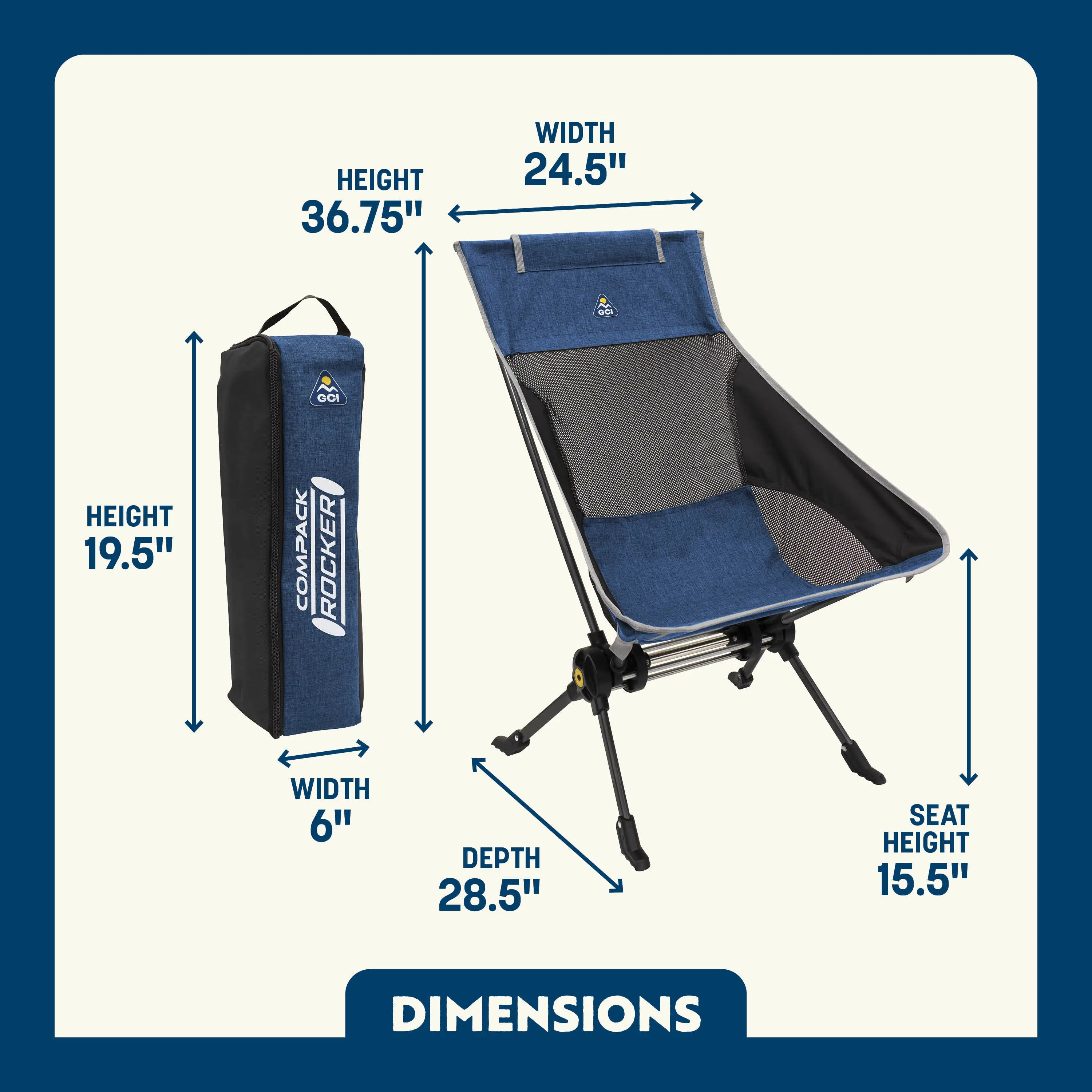 ComPack Rocker | Featured Outdoor Choice | Outlandridge 8D18 Po