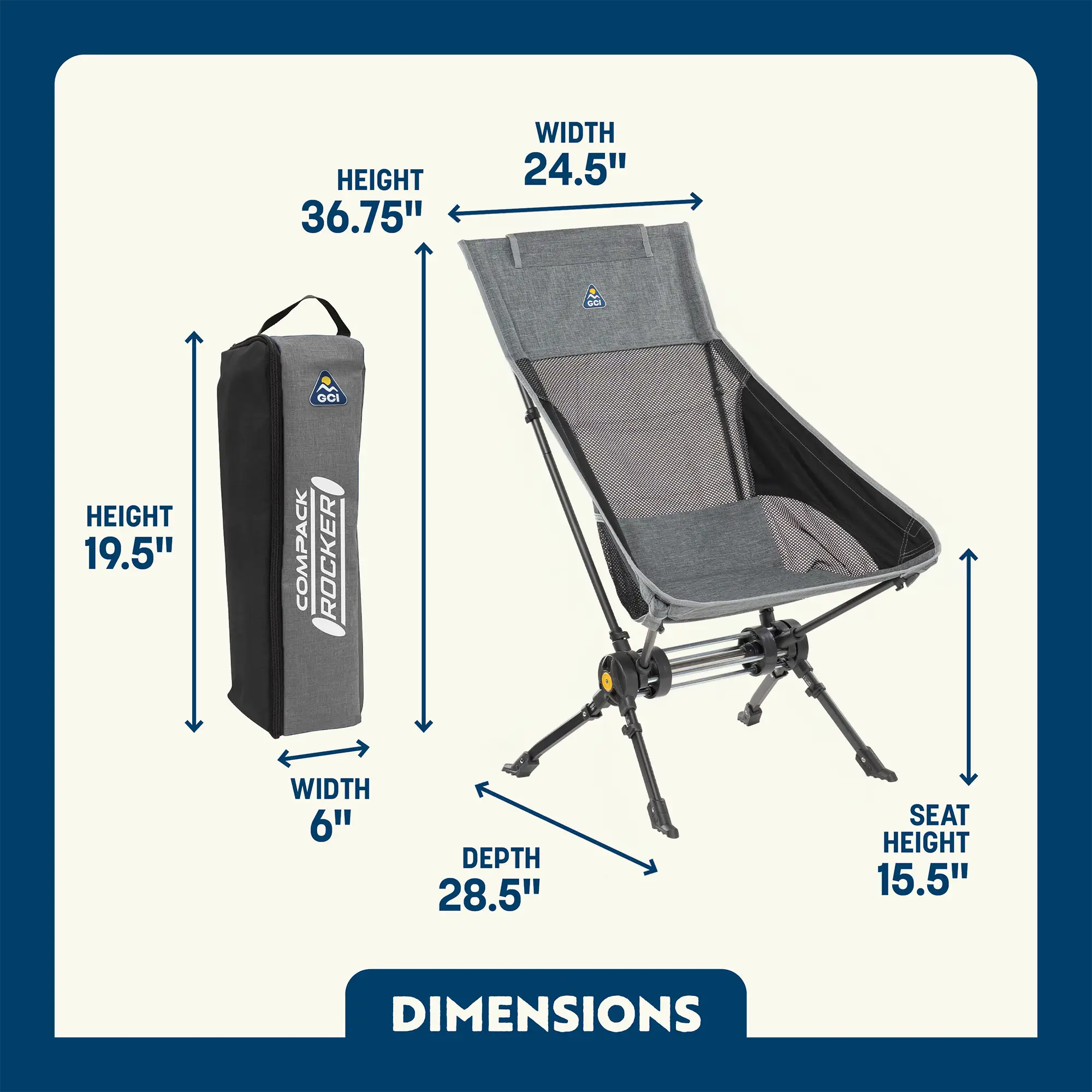 ComPack Rocker | Featured Outdoor Choice | Outlandridge 8D18 Po