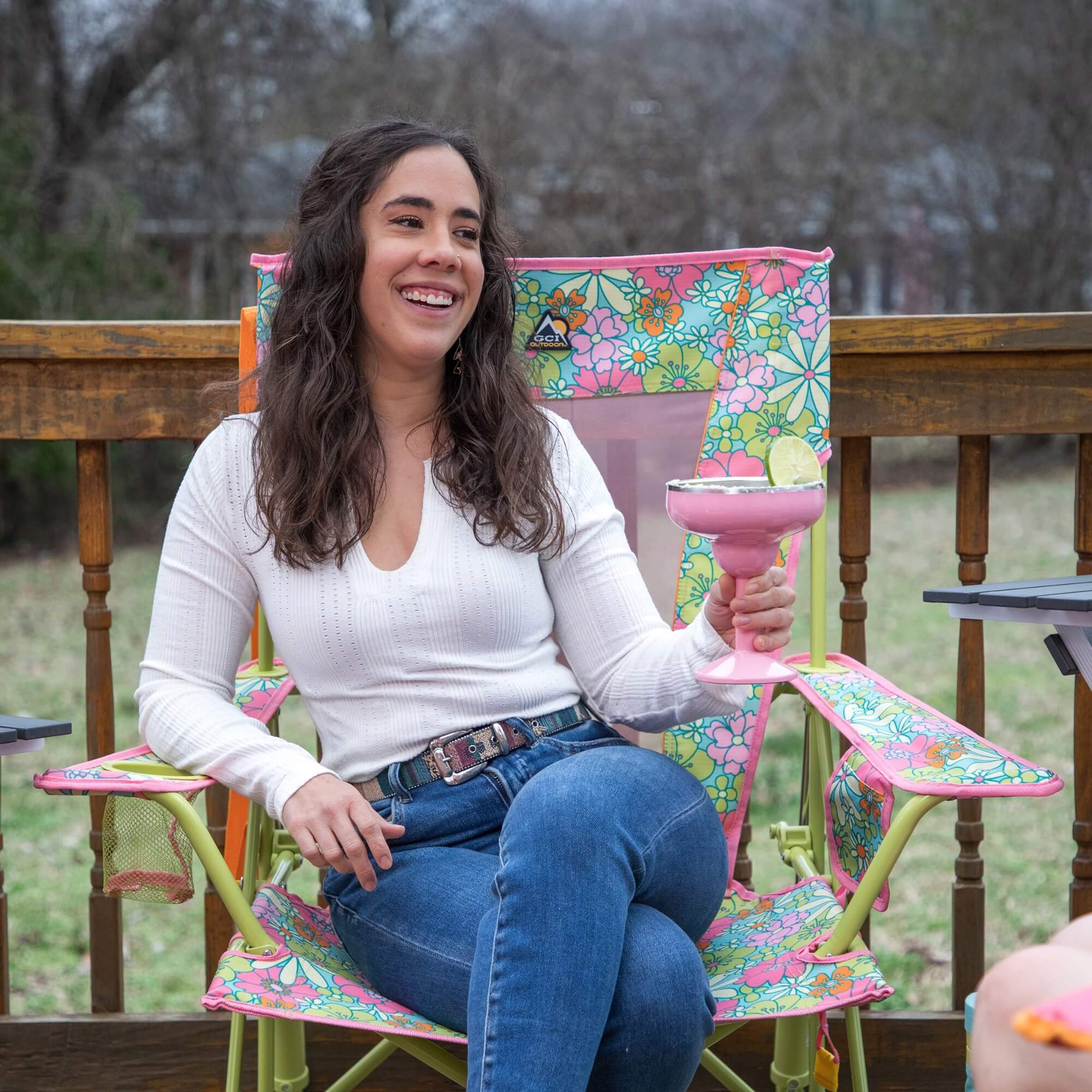Comfort Pro Rocker - Floral | Outdoor Essential | Outlandridge B728 e1