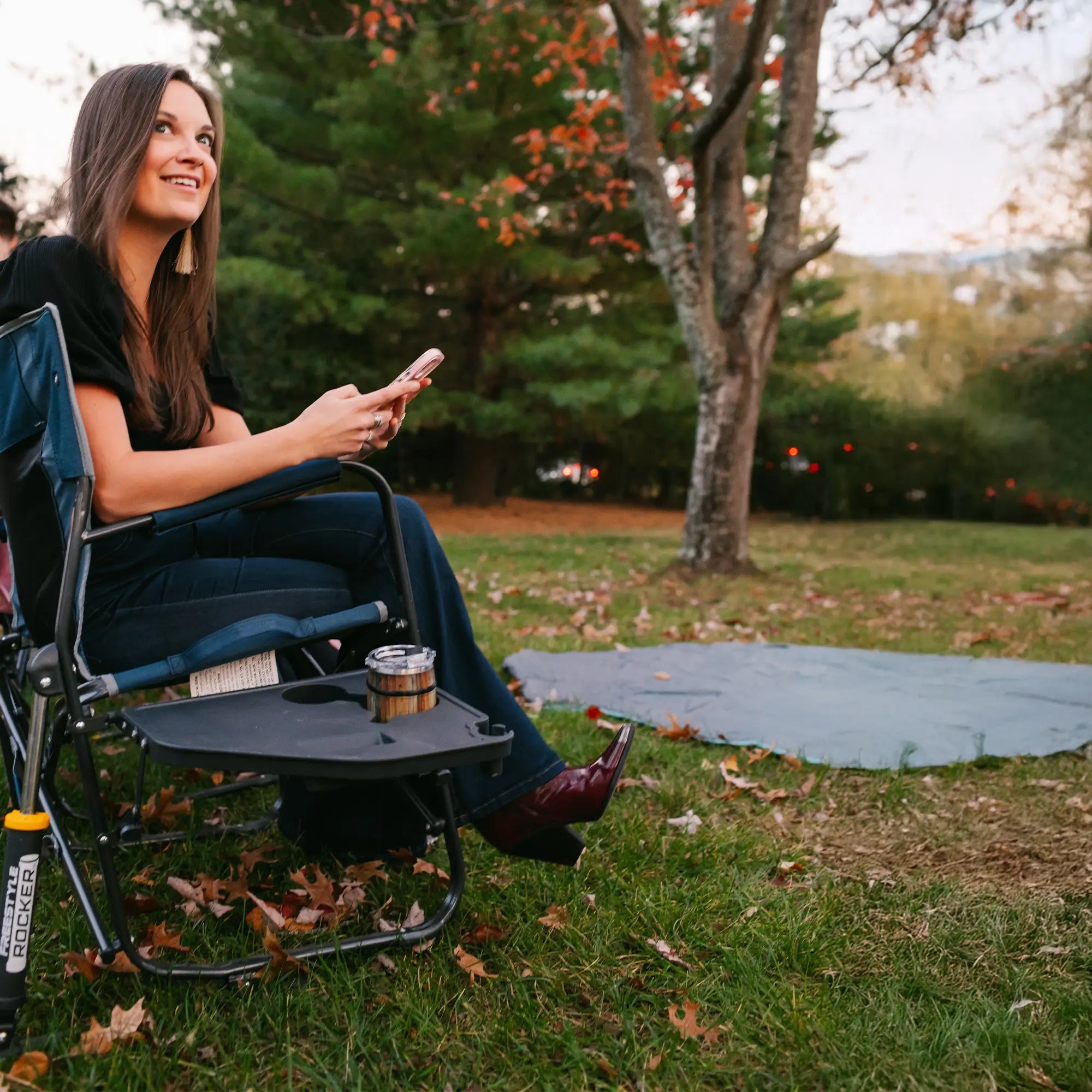 Freestyle Rocker with Side Table | Featured Outdoor Choice | Outlandridge B773 I5