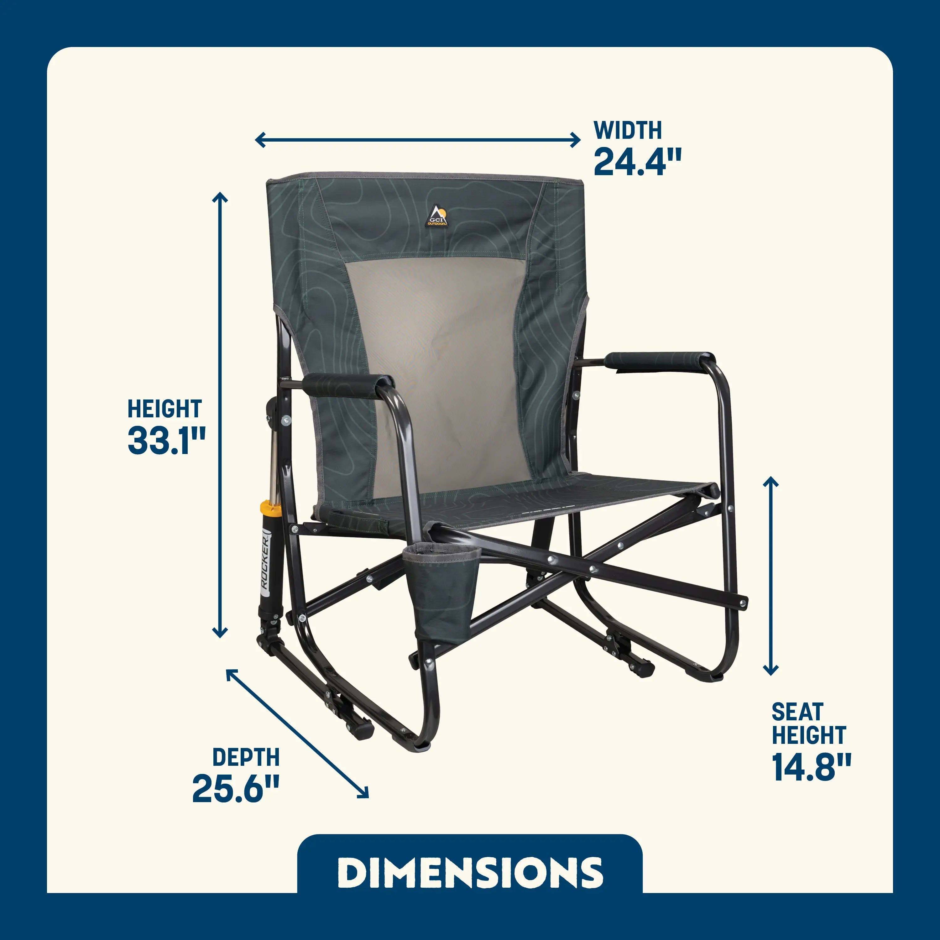 FirePit Rocker — Outdoor Setup Pick | Outlandridge E587 6Y
