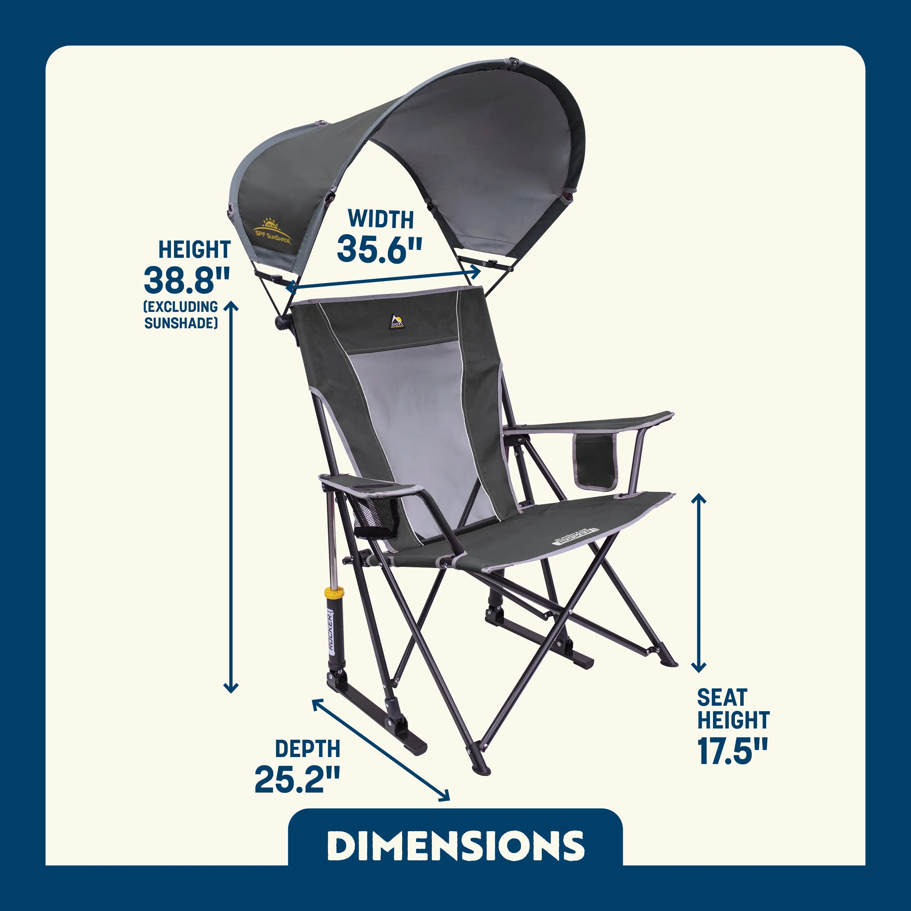 SunShade Rocker — Outdoor Setup Pick | Outlandridge 077A 1E