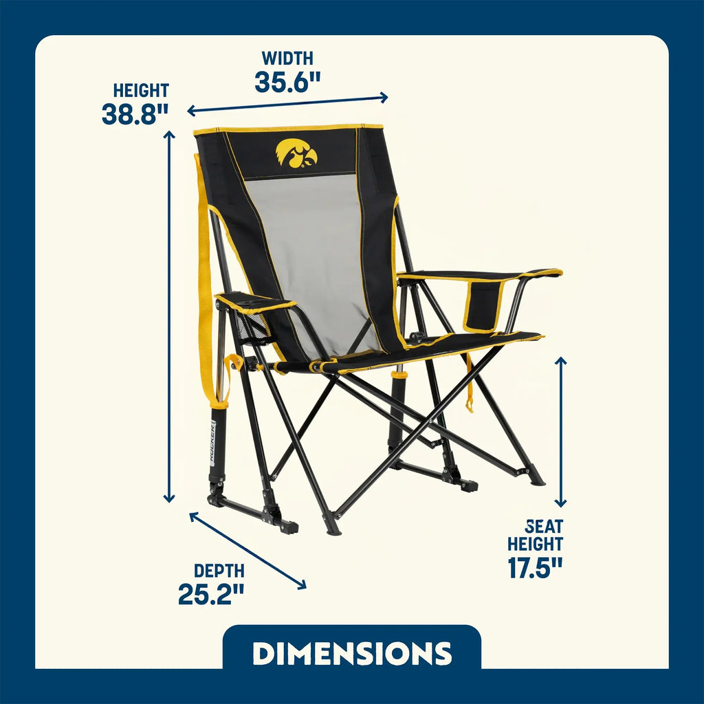 Comfort Pro Rocker - Iowa Hawkeyes | Featured Outdoor Choice | Outlandridge 2E65 tc