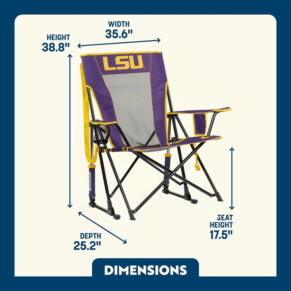 Comfort Pro Rocker - LSU Tigers | Featured Outdoor Choice | Outlandridge B597 aa