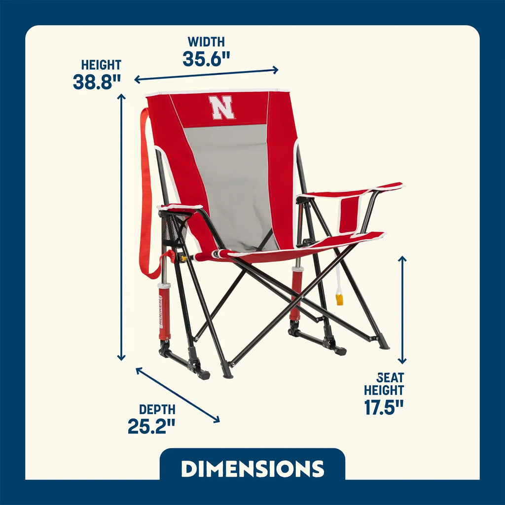 Comfort Pro Rocker - Nebraska Cornhuskers | Featured Outdoor Choice | Outlandridge F9B1 ok