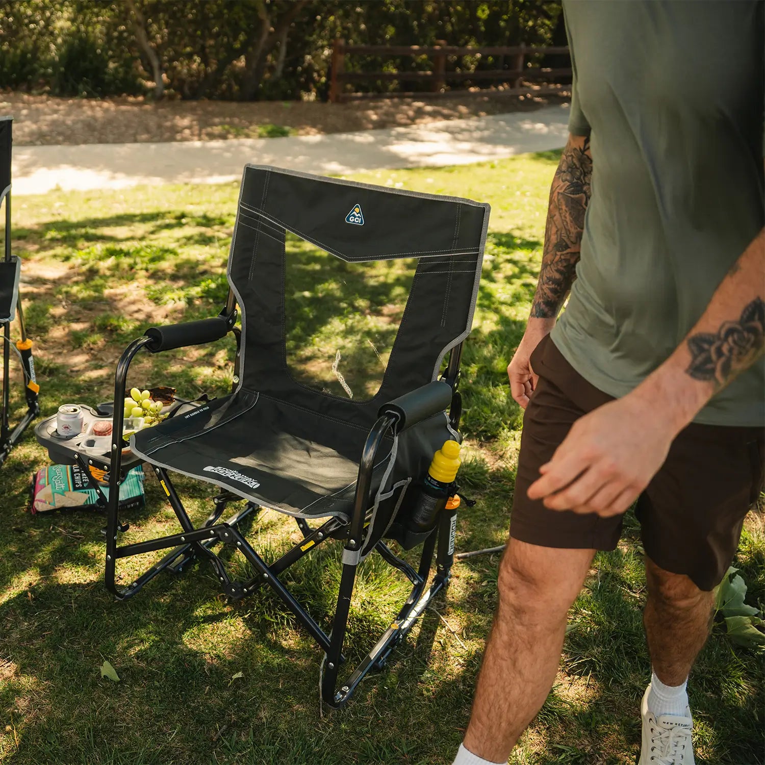 Stowaway Rocker with Side Table | Featured Outdoor Choice | Outlandridge 720F nd