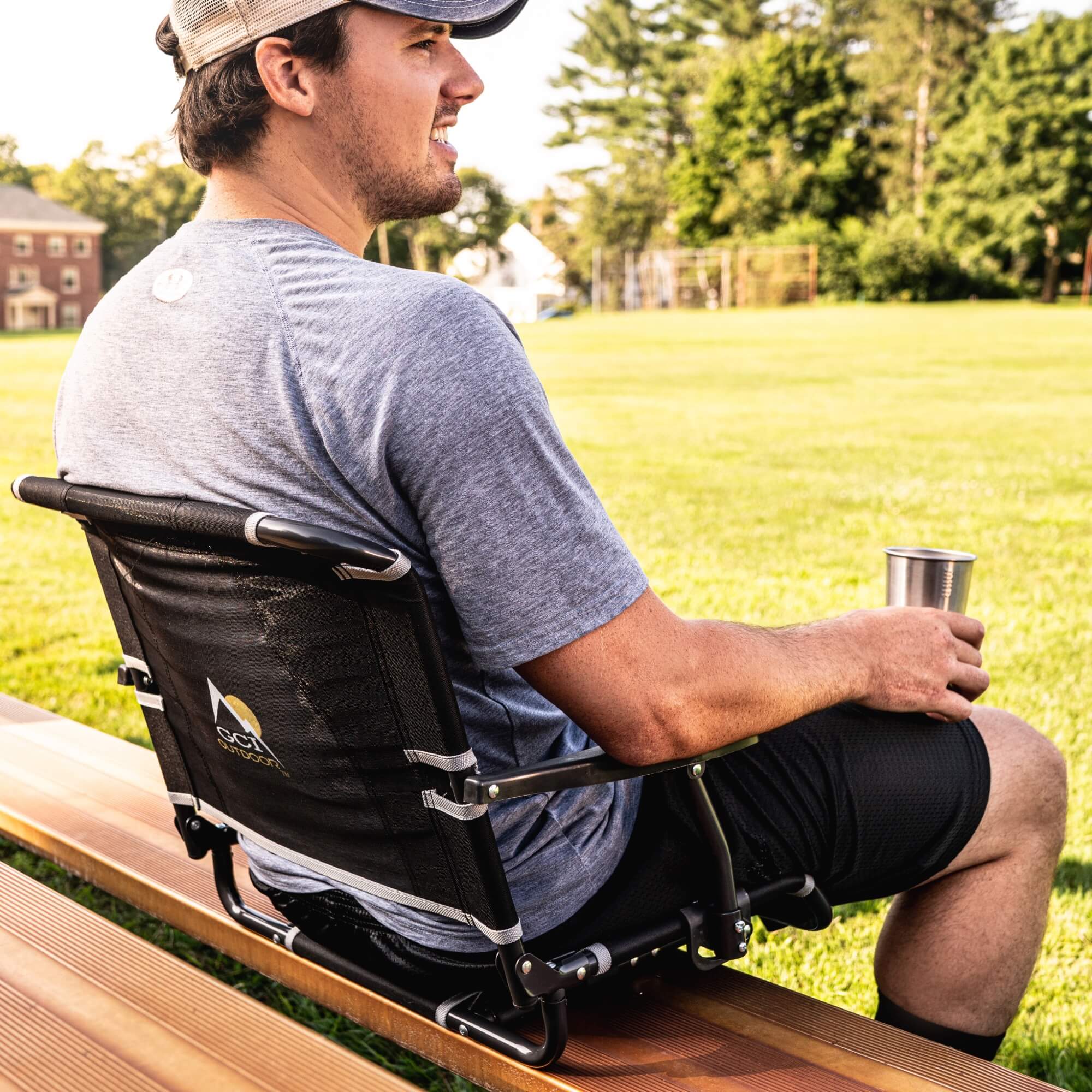 Big Comfort Stadium Chair with Armrests | Featured Outdoor Choice | Outlandridge 8967 43