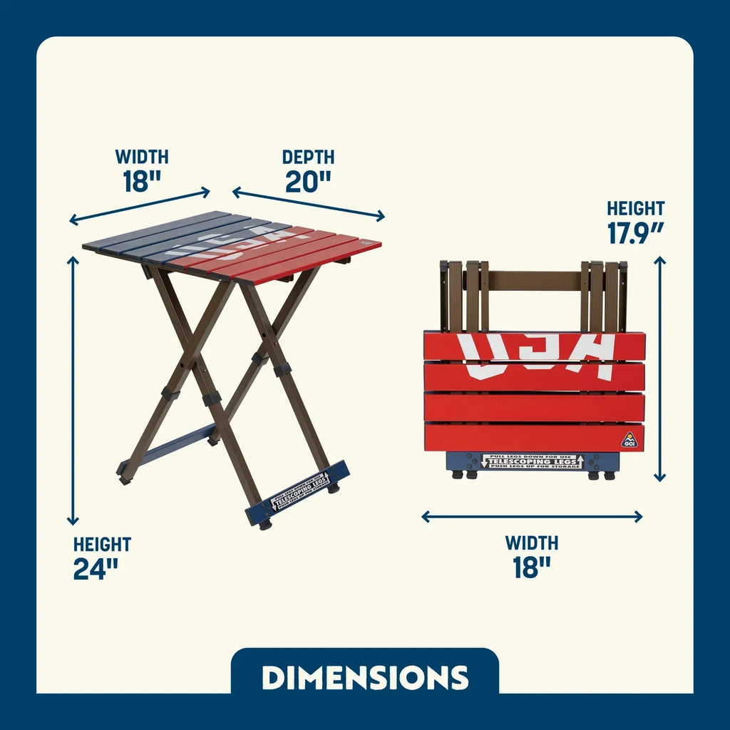 Compact Camp Table 20 | Featured Outdoor Choice | Outlandridge 81FC LM