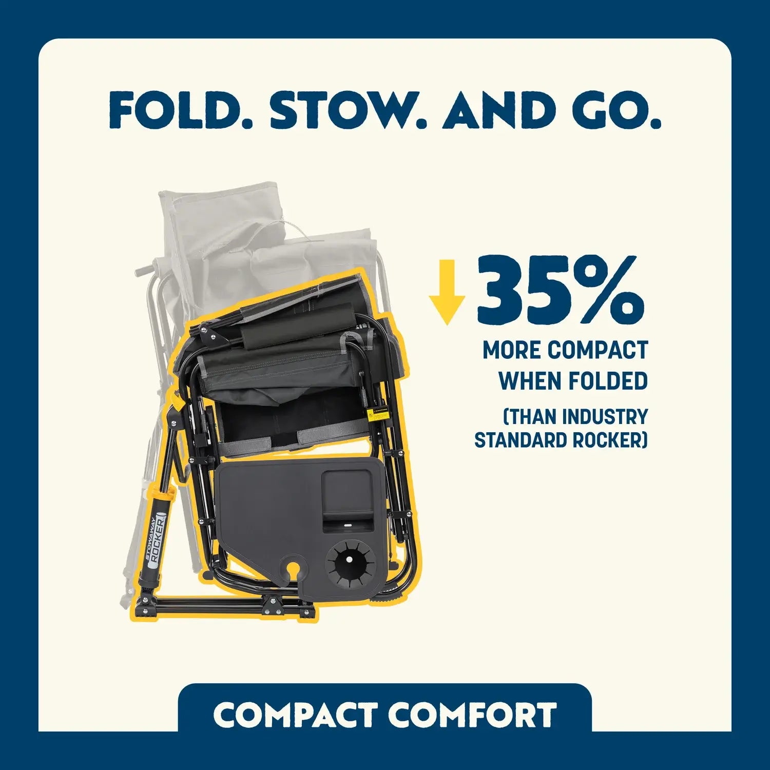 Stowaway Rocker with Side Table | Featured Outdoor Choice | Outlandridge 720F nd
